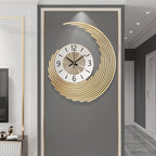 Modern 3D Metal Wall Clock with Silent Quartz Movement