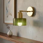 Colored Glass Bauhaus Wall Light Modern Interior Lighting
