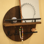 Round Wooden Key Holder Eco-Friendly Wall Organiser