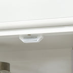 Freestanding Kitchen Cupboard with Six-Tier Adjustable Shelving and Anti-Tip Safety White