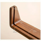 U-Shaped Acrylic and Wood Photo Frame for Minimalist Display
