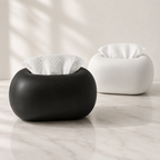 Sculptural Rounded Ceramic Tissue Box Cover in Matte Finish