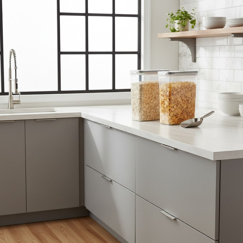 Cereal Storage Airtight Containers with Pour Spout Modern Home Storage