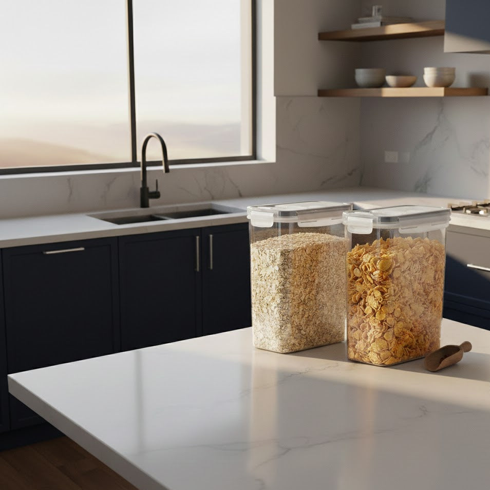 Cereal Storage Airtight Containers with Pour Spout Modern Home Storage