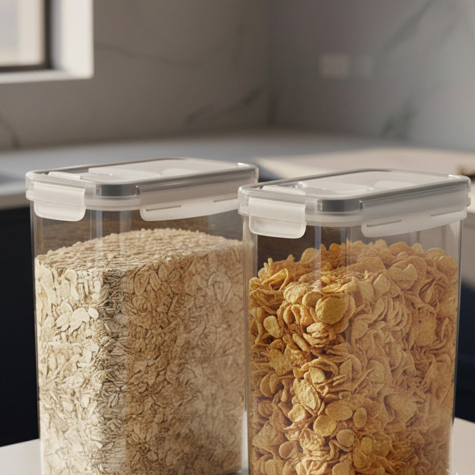 Cereal Storage Airtight Containers with Pour Spout Modern Home Storage
