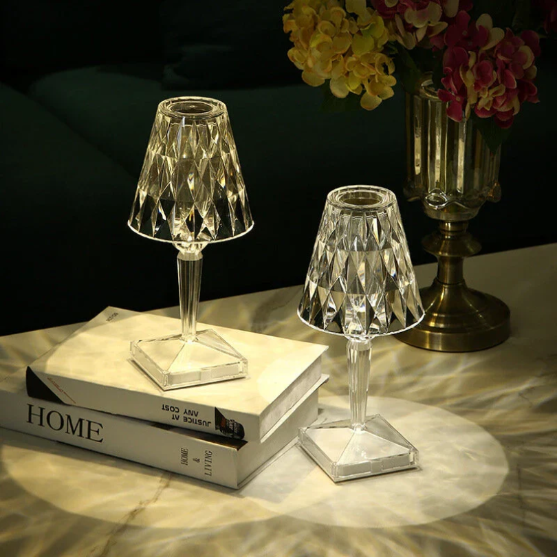 Crystal Design Table Lamp Warm Ambient Lighting