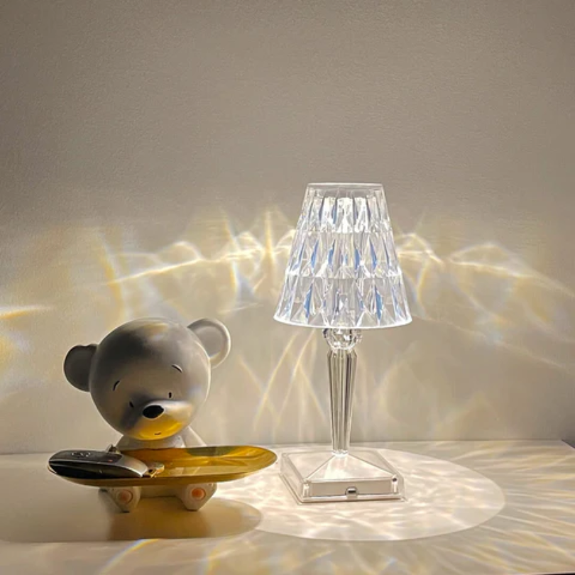Crystal Design Table Lamp Warm Ambient Lighting