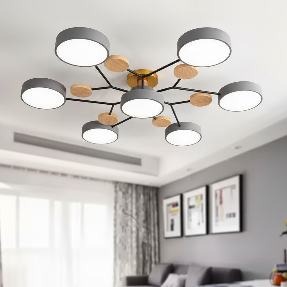 Ceiling Light Modern LED Flush Mount Chandelier Contemporary Home Lighting