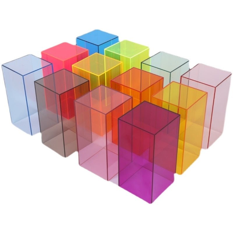 Colorful Acrylic Display Storage Box Modern Home Storage