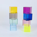 Colorful Acrylic Display Storage Box Modern Home Storage