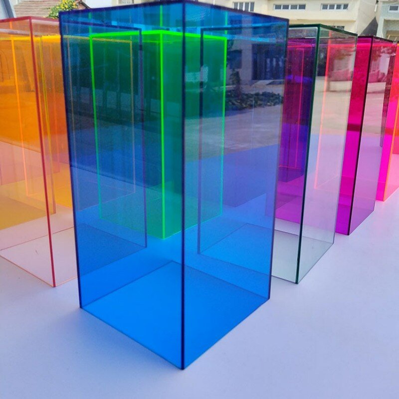 Colorful Acrylic Display Storage Box Modern Home Storage