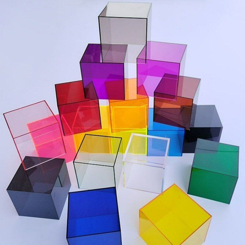 Colorful Acrylic Display Storage Box Modern Home Storage