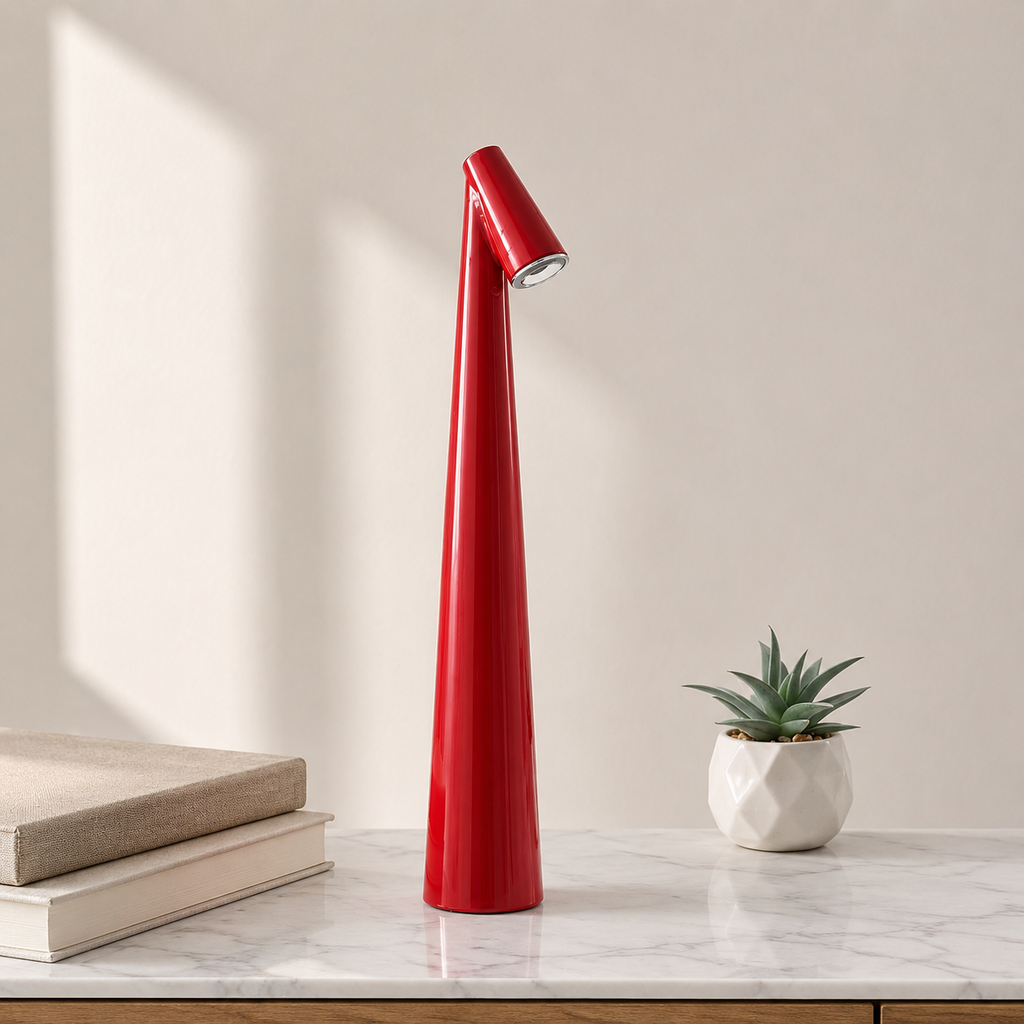 Cordless Aluminium LED Table Lamp Warm Ambient Lighting