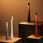Cordless Aluminium LED Table Lamp Warm Ambient Lighting