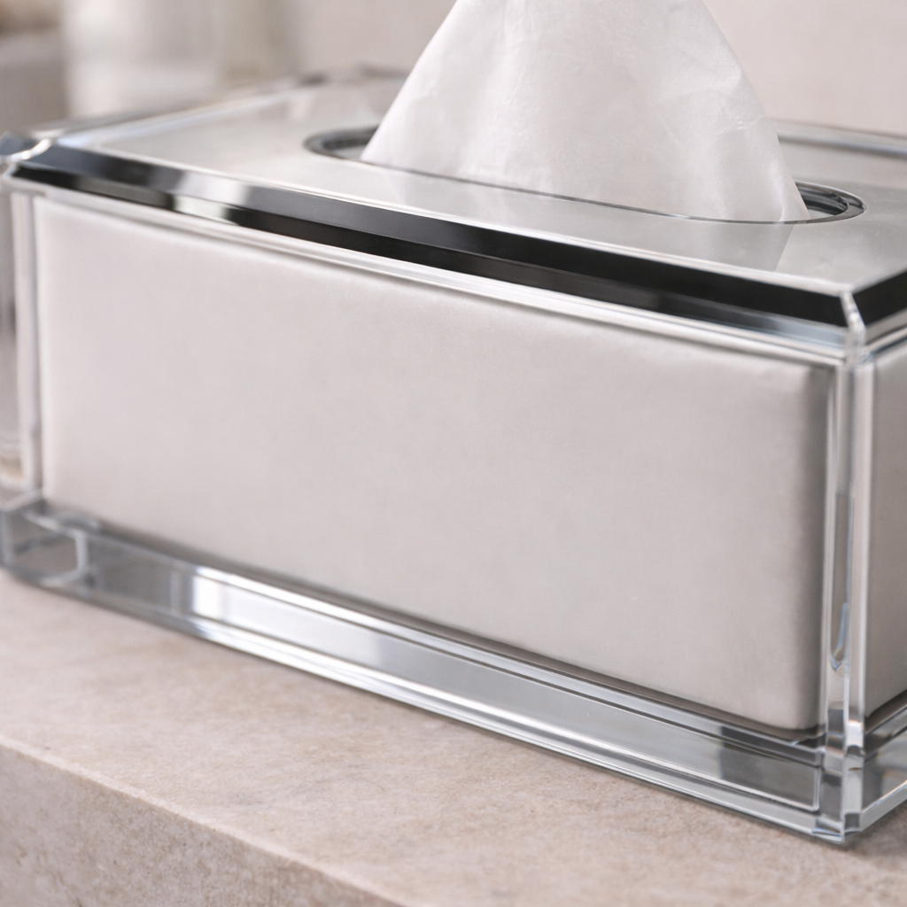 Luxury Clear Acrylic Tissue Box
