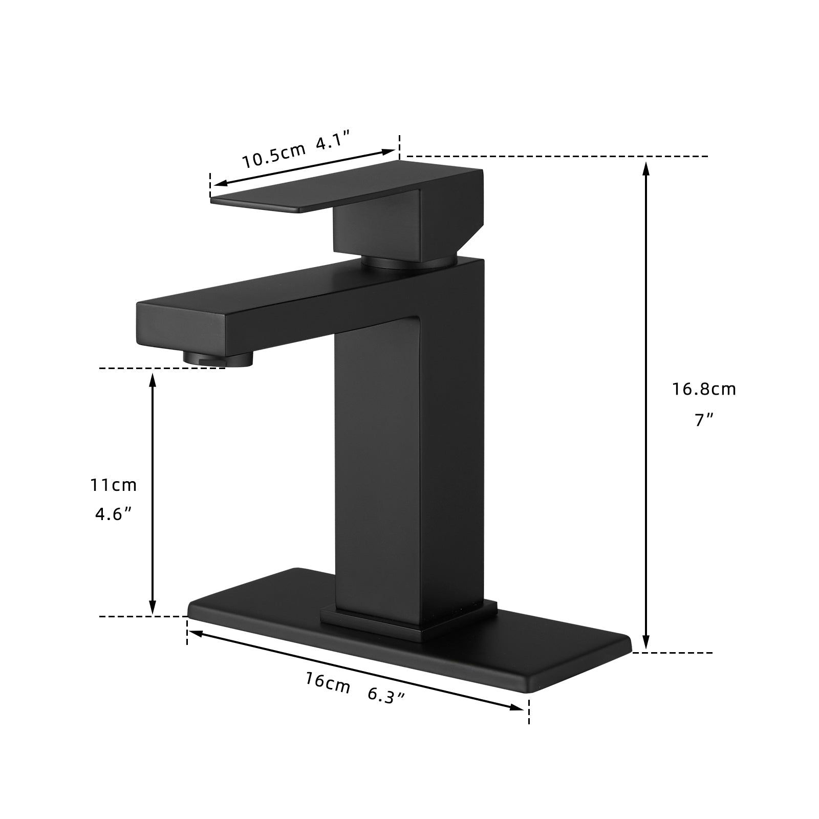 Matte Black Waterfall Bathroom Sink Faucet Modern Bathroom Decor