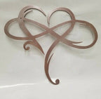 Infinity Heart Metal Wall Art