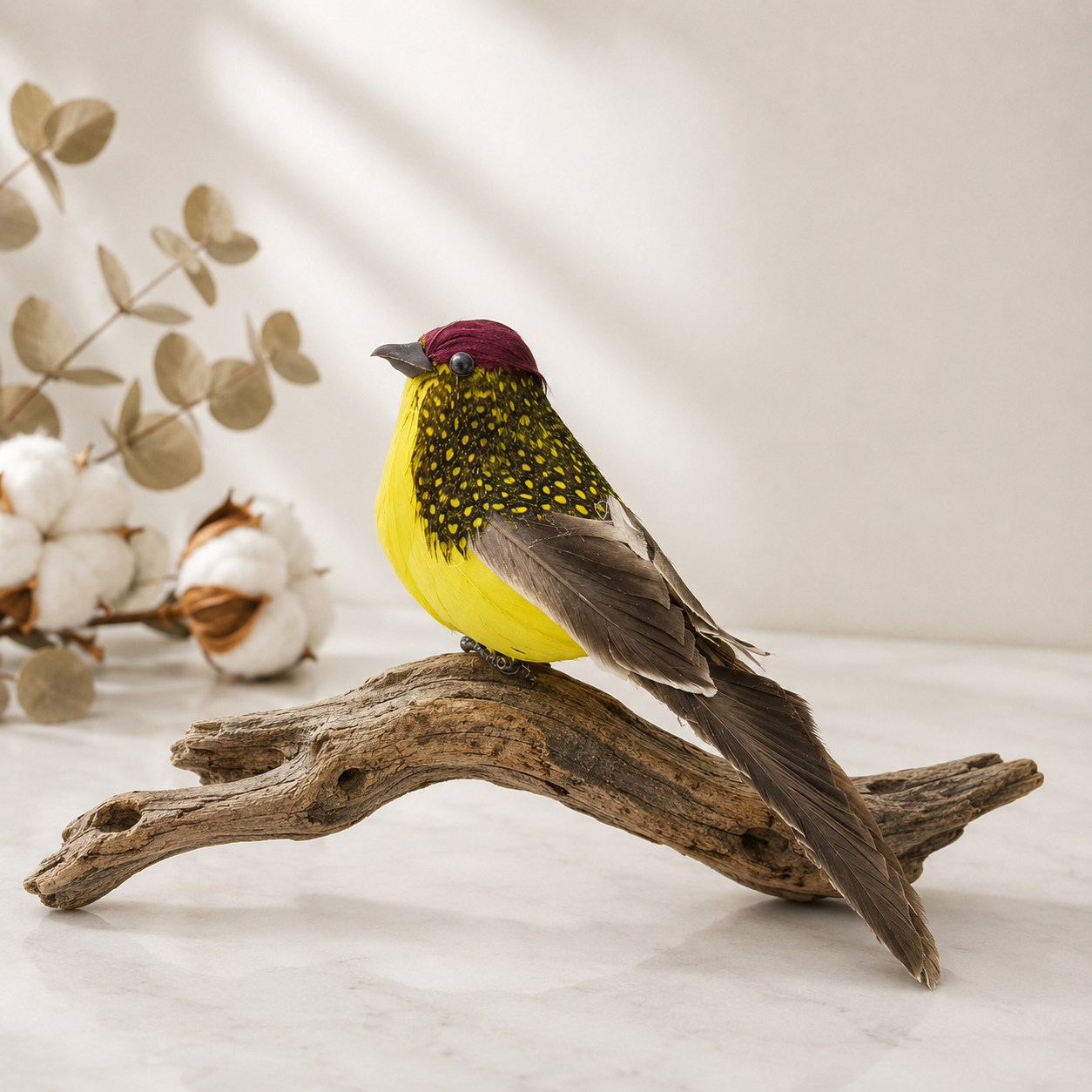 Realistic Feathered Decorative Bird