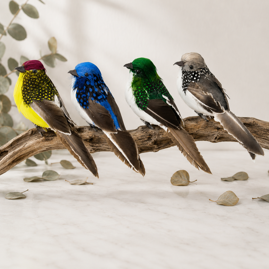 Realistic Feathered Decorative Bird