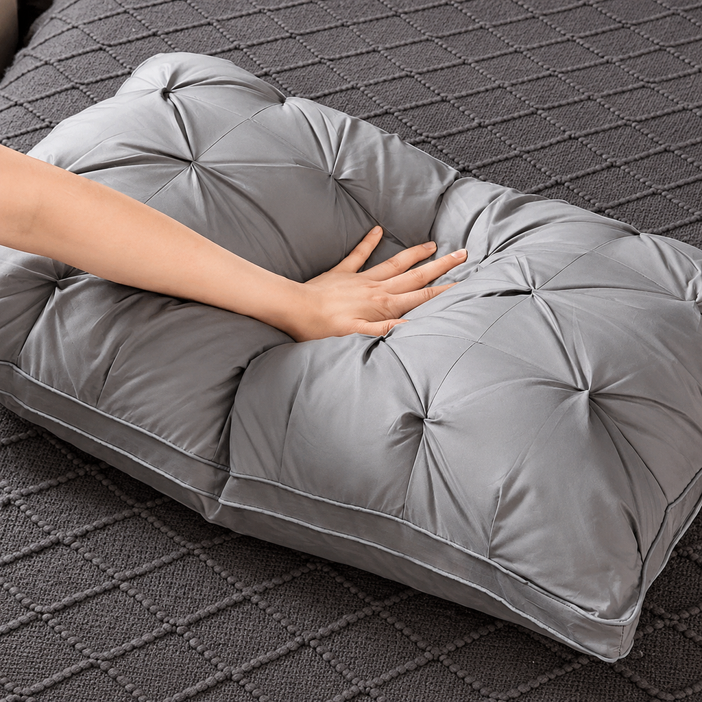 Luxury Diamond-Quilted Hotel Pillow with Memory Support