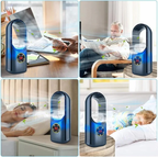 Blade-Free Quiet Portable Air Conditioner for Home Cooling