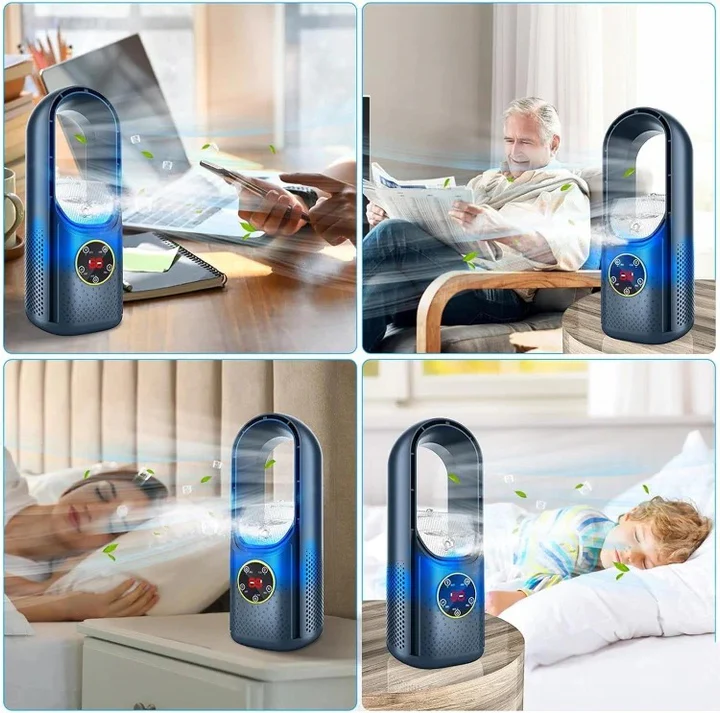 Blade-Free Quiet Portable Air Conditioner for Home Cooling