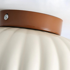Iron and Glass Hallway Ceiling Light, Flush Mount