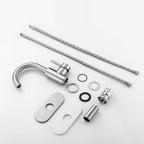 Brushed Nickel Single Handle Bathroom Sink Faucet Modern Bathroom Decor