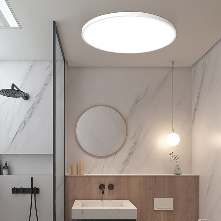 Modern Round LED Flush Ceiling Light for Hallway & Living Spaces Contemporary Home Lighting