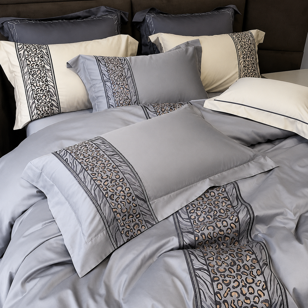 Luxury Egyptian Cotton Embroidered Bedding Set