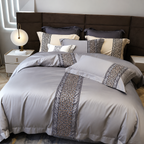 Luxury Egyptian Cotton Embroidered Bedding Set