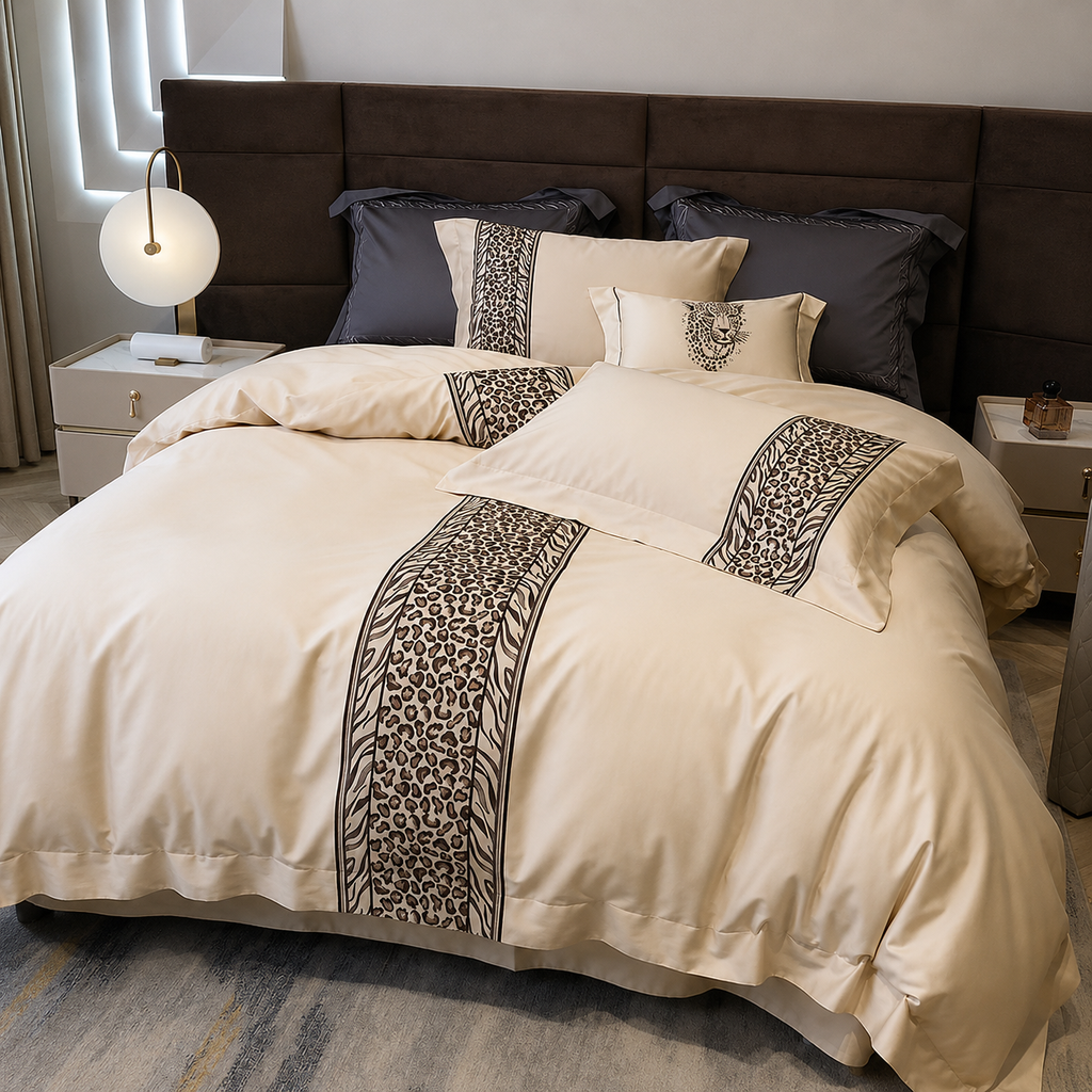 Luxury Egyptian Cotton Embroidered Bedding Set