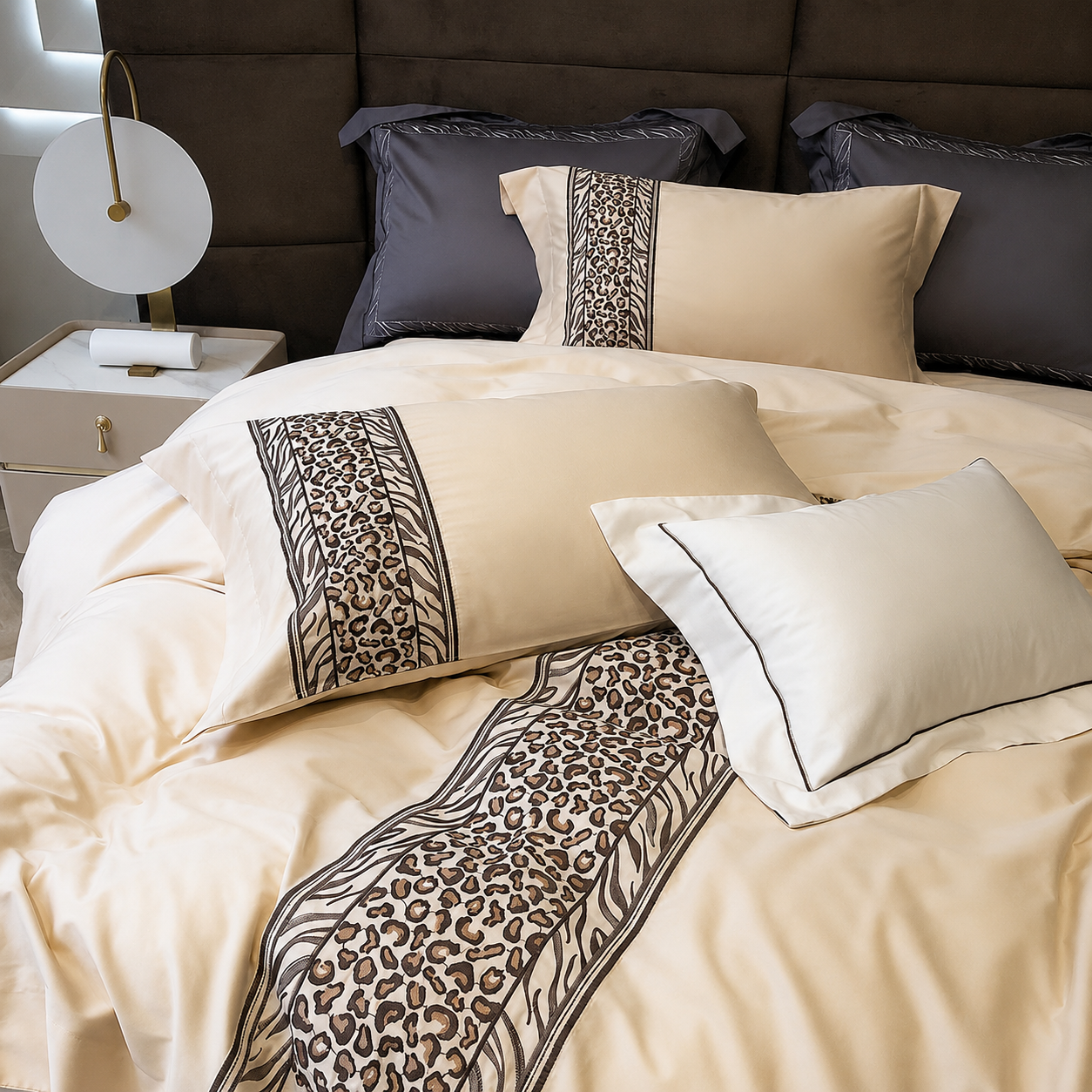 Luxury Egyptian Cotton Embroidered Bedding Set