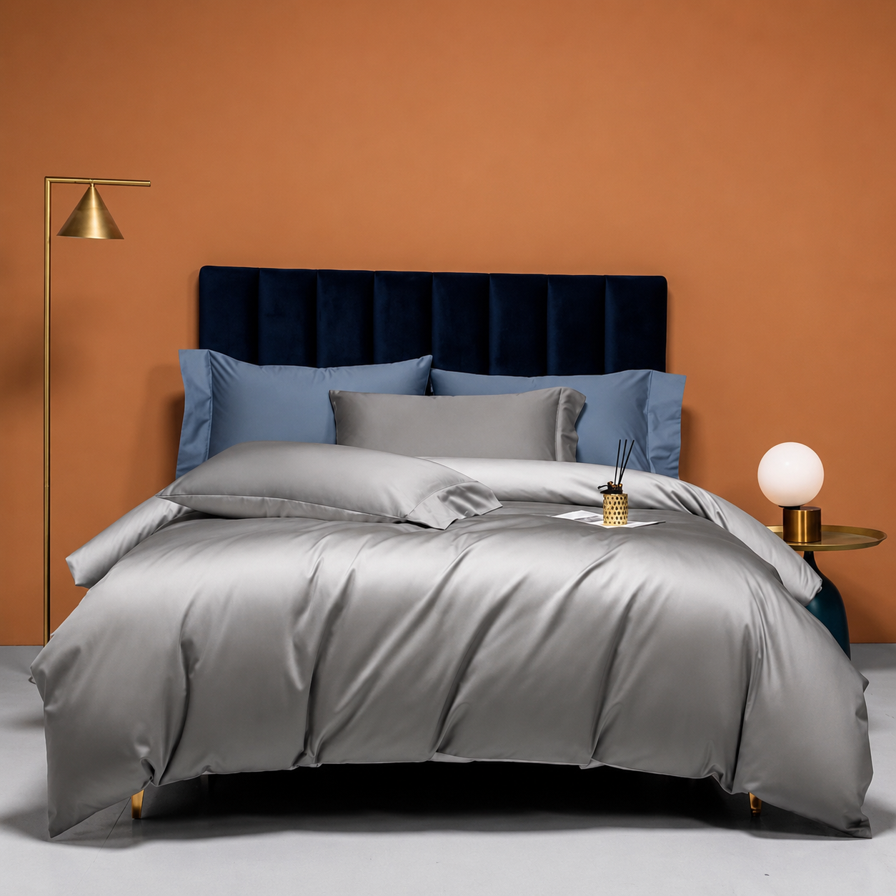 Luxury Reversible Egyptian Cotton Duvet Cover Set