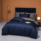 Luxury Reversible Egyptian Cotton Duvet Cover Set
