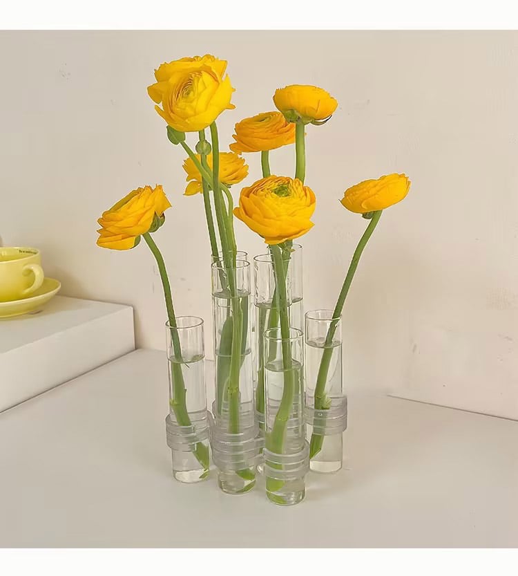 Flexible Glass Tube Flower Vase