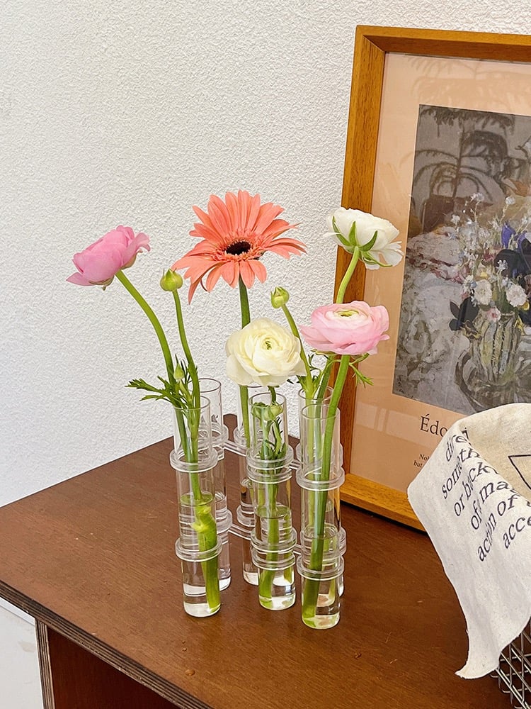 Flexible Glass Tube Flower Vase
