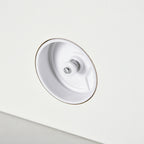White Floating Wall-Mounted TV Shelf with Storage