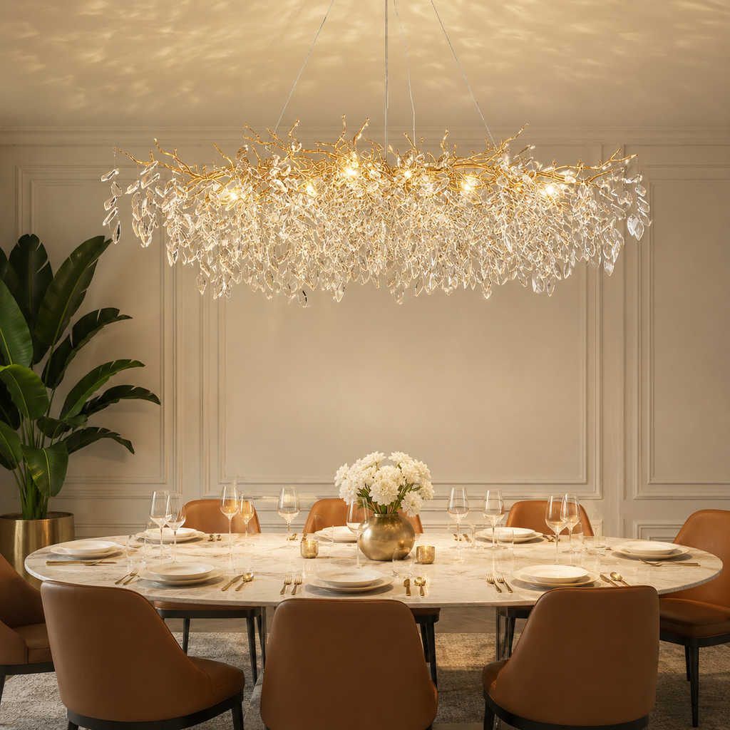 French Style Glass Chandelier