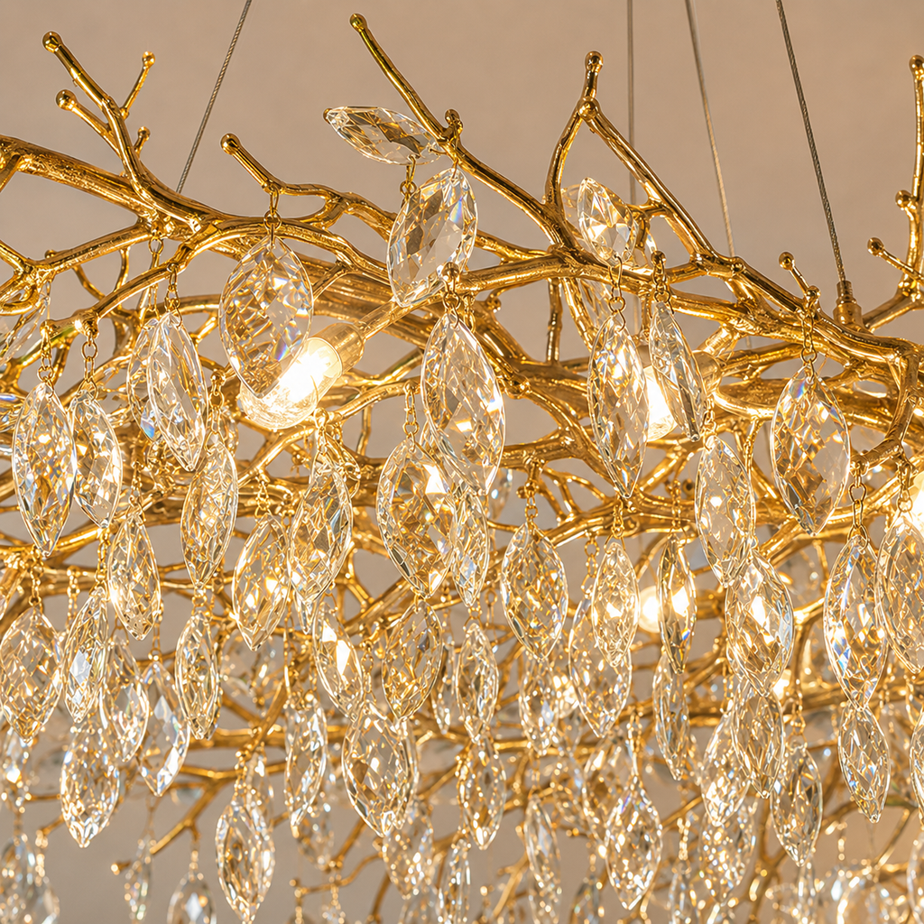French Style Glass Chandelier