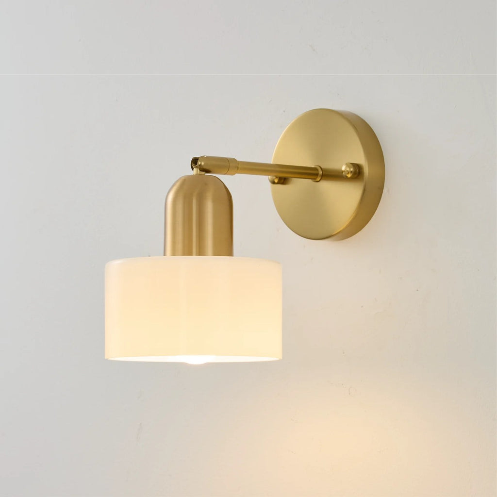Colored Glass Bauhaus Wall Light Modern Interior Lighting