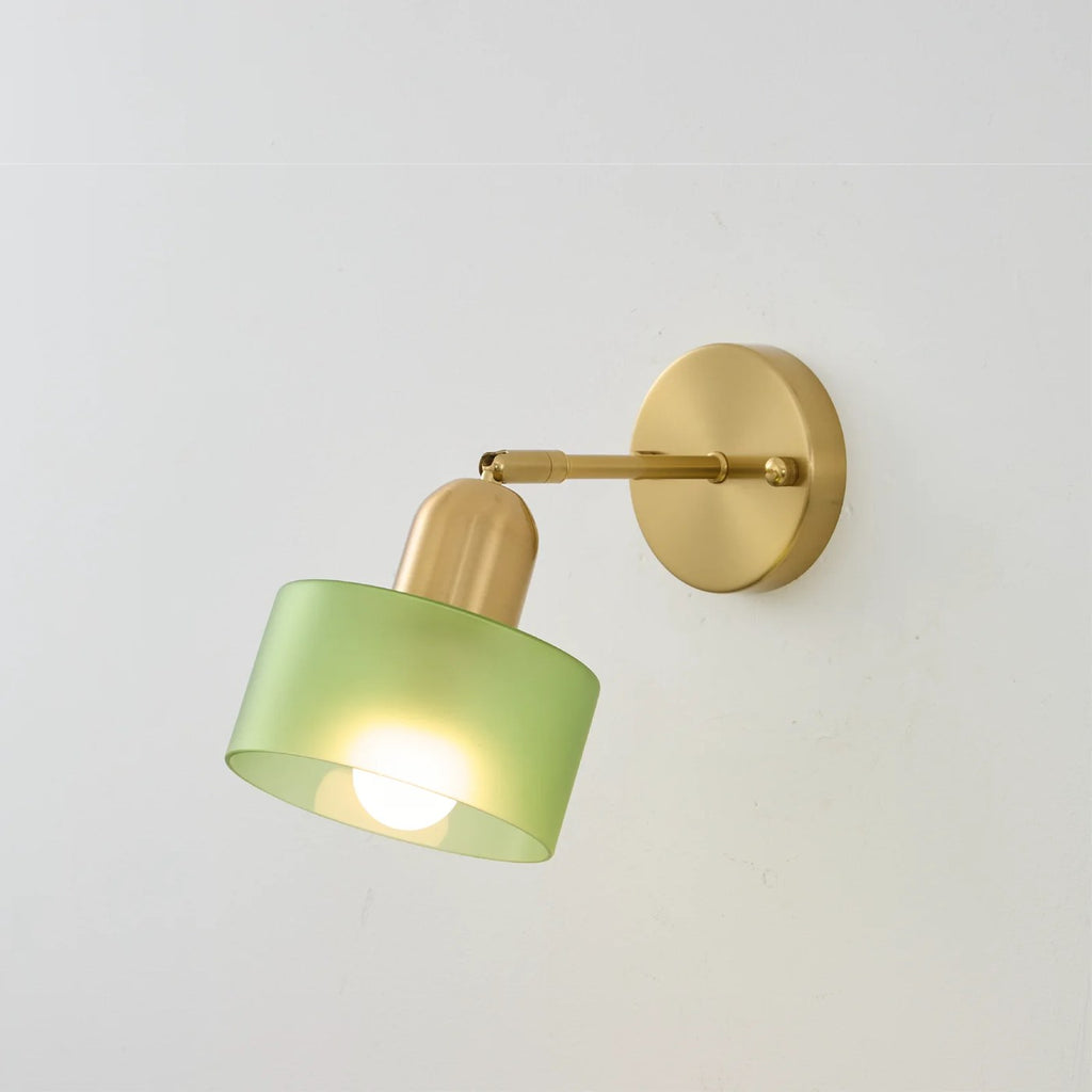 Colored Glass Bauhaus Wall Light Modern Interior Lighting