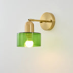 Colored Glass Bauhaus Wall Light Modern Interior Lighting