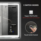 Bluetooth LED Anti-Fog Bathroom Mirror with Demister Pad