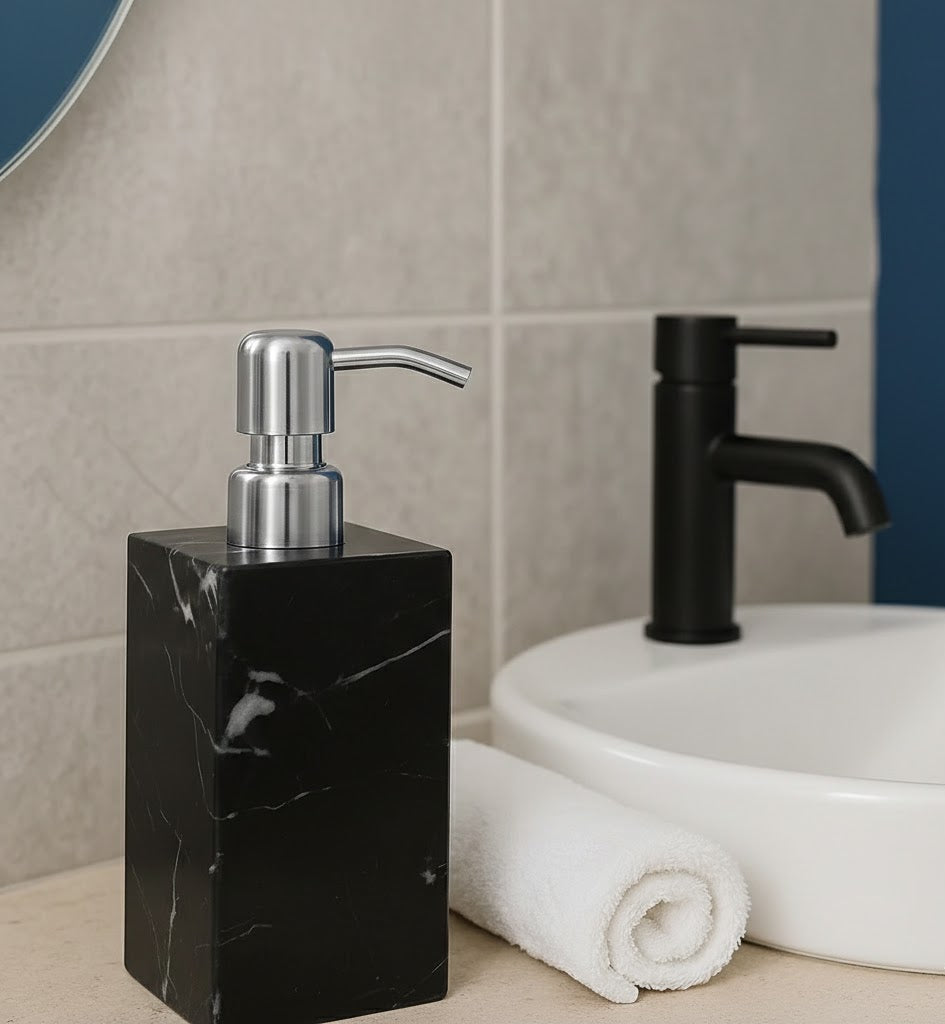 Luxury Marble Soap Dispenser with Metal Pump