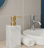 Luxury Marble Soap Dispenser with Metal Pump