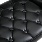 PU Leather Swivel Bar Stool with Backrest and Footrest