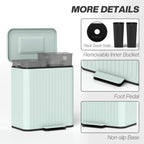 Dual Compartment Pedal Bin with Soft-Close Lid