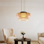 Bauhaus Style Layered Glass Pendant Lamp