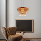 Bauhaus Style Layered Glass Pendant Lamp